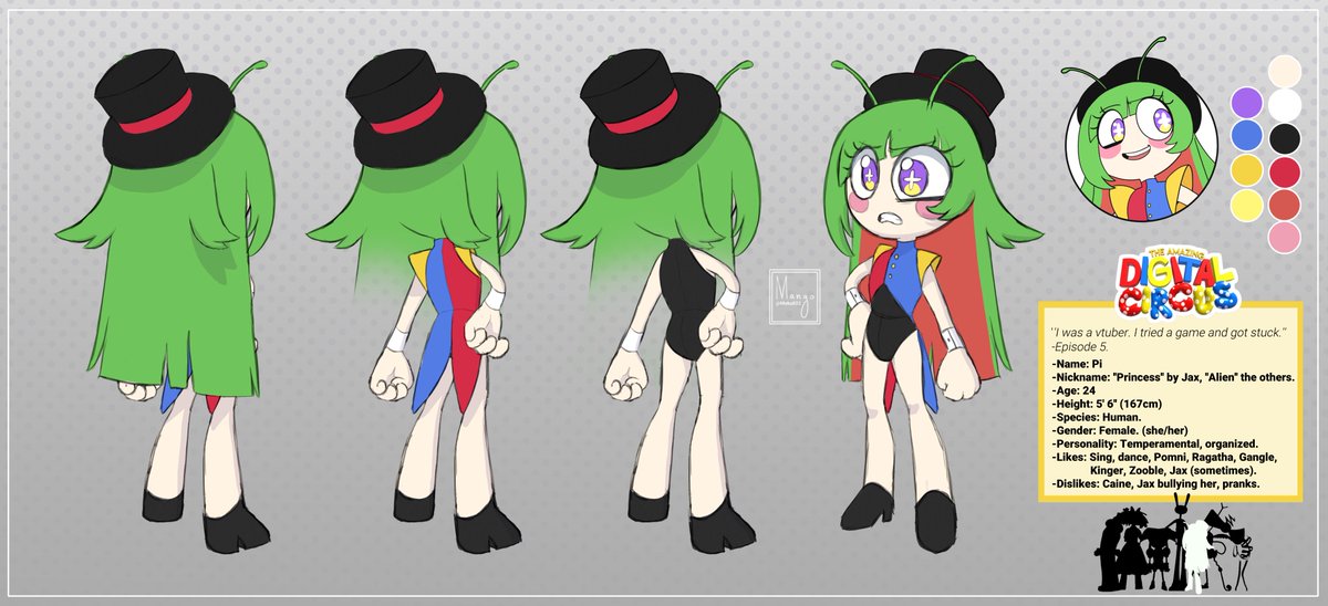 Moku022's tweet image. I updated her character sheet with her new door icon. she looks pretty more canon now *creatura face* #tadcoc #tadc