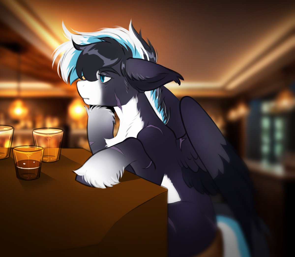 "Trying to forget"

#mlpfim #commission #coloredartwork #GIFT from <a href="/comboreckless/">reckless</a> to  <a href="/Squall_WF/">Squall Windfeather</a>