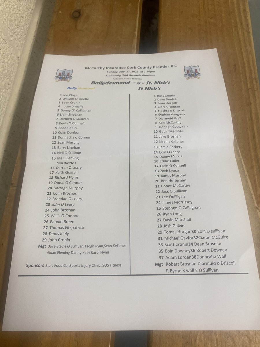 nicksgaa's tweet image. A bit late with this as battery went, cracking game littered with drama, goals, penalties non penalties, Red and yellow cards it ended @nicksgaa 4-9 @ballydesmondgaa 0-21 thanks to Ballydesmond great game and to @KilshannigGAA brilliant set up.
@NBSHIPPING