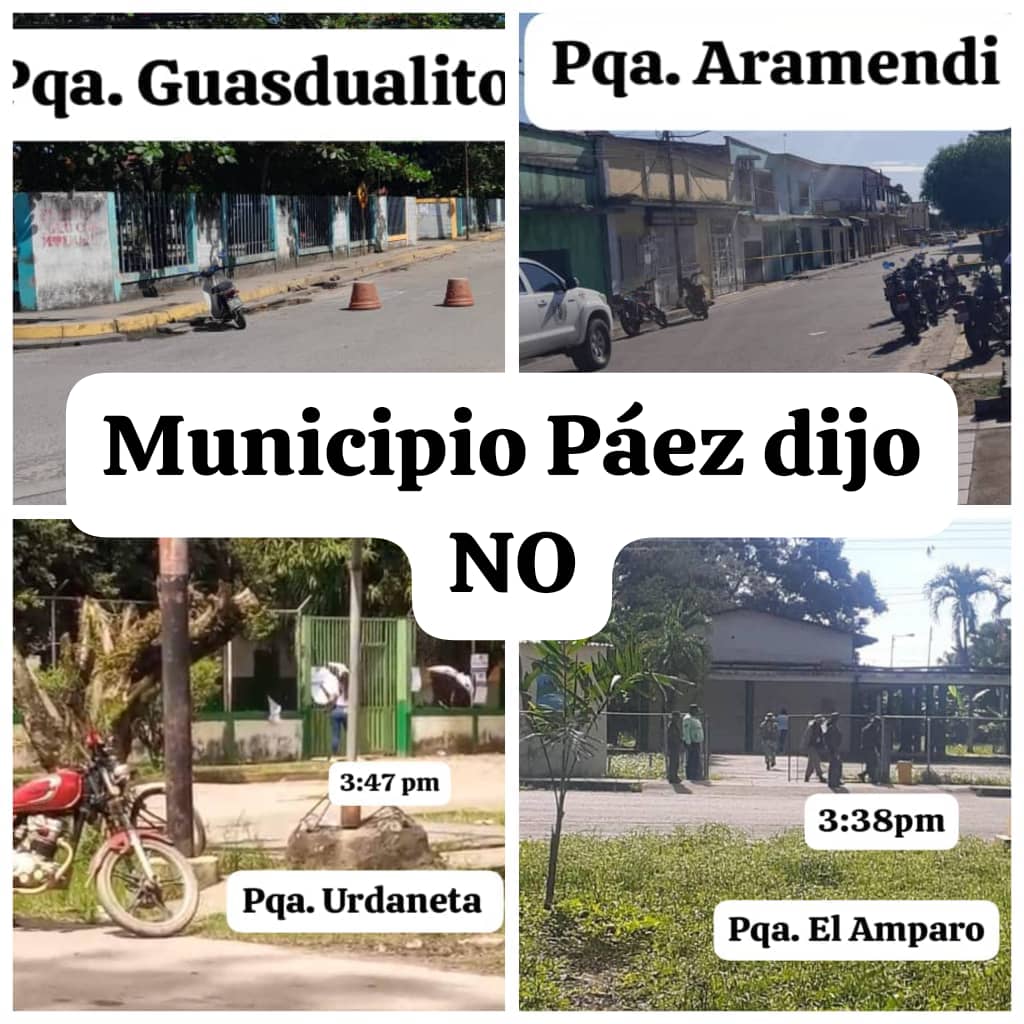 NahirMota's tweet image. 📍#Apure | Municipios del estado Apure y sus parroquias hablaron claro: ¡NO a la farsa electoral!
Centros vacíos, silencio absoluto.
El pueblo no se presta para la farsa que el régimen llama elección.
🗳️ La soledad de las urnas es el verdadero resultado.
#NoALaFarsa…