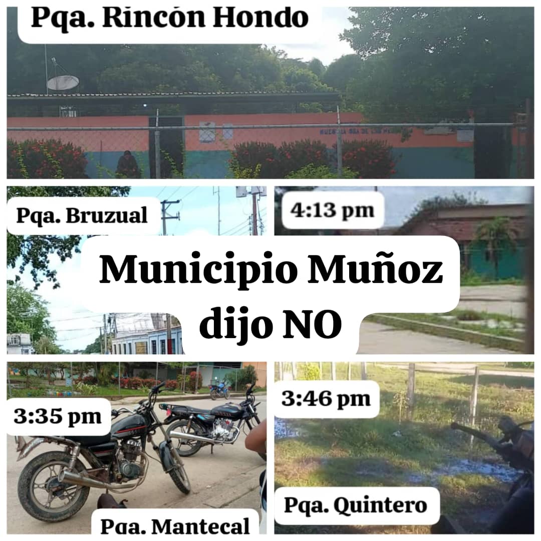 NahirMota's tweet image. 📍#Apure | Municipios del estado Apure y sus parroquias hablaron claro: ¡NO a la farsa electoral!
Centros vacíos, silencio absoluto.
El pueblo no se presta para la farsa que el régimen llama elección.
🗳️ La soledad de las urnas es el verdadero resultado.
#NoALaFarsa…