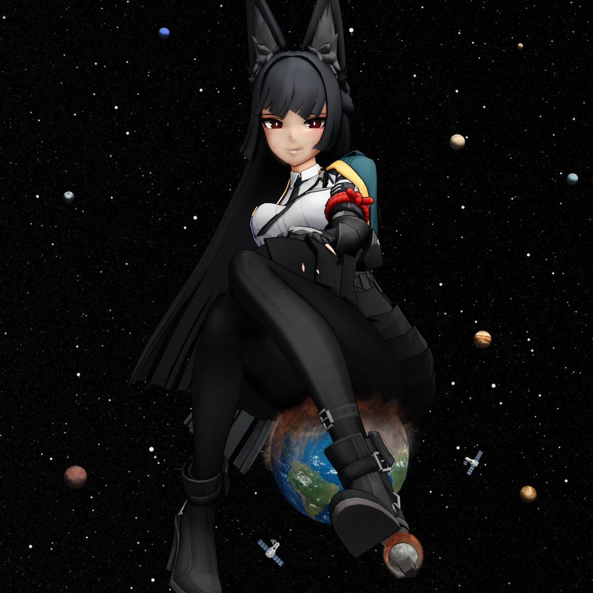 Galactic Giantess Miyabi (Zenless Zone Zero)  

#giantess #sizetwitter #巨大娘 #Miyabi #zzzero