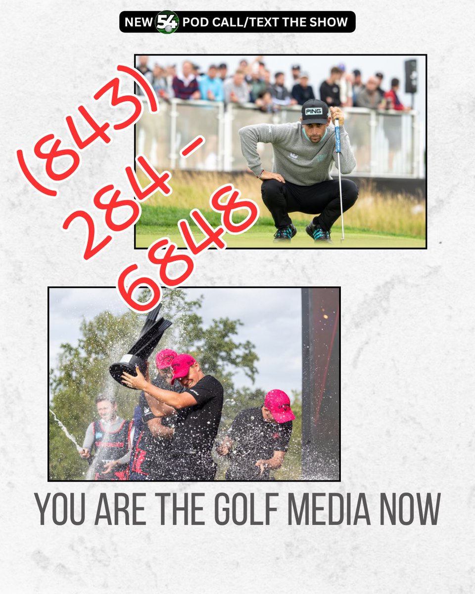 _54Golf's tweet image. 🎥🎙️ Let’s record a golf podcast tonight! 

Our show is yours. Shoot us a text or leave a voicemail and be a part of the show! 

LONG LIV GOLF 🔥