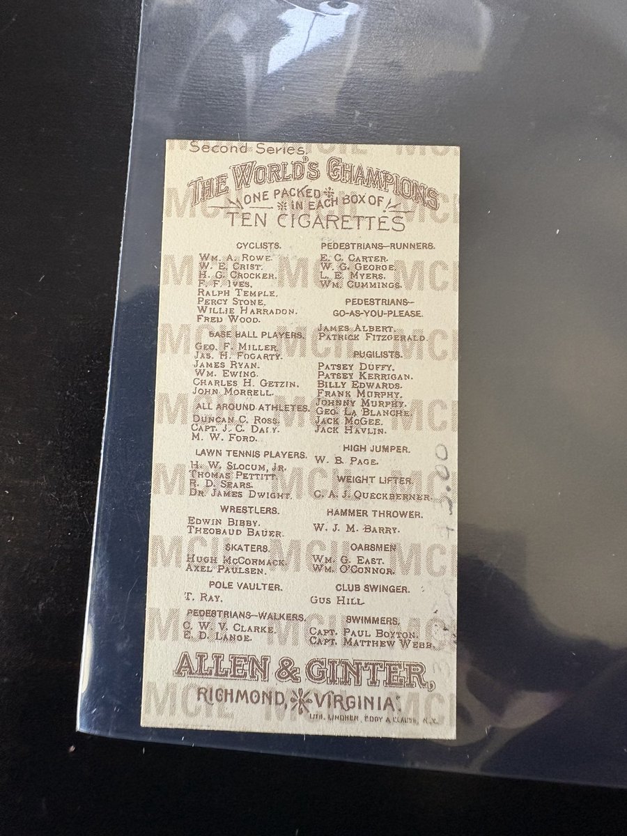 CardsBh's tweet image. Anyone have any clue what this MCH (it looks like) means on the back of this A&amp;amp;G Mini. Also looks like someone wrote 5.00 on it, ha. Thanks @CardPurchaser