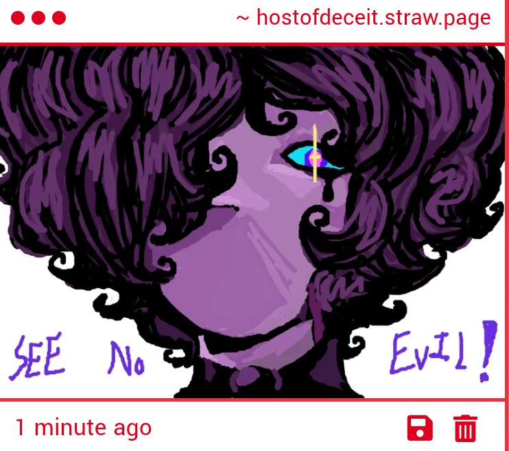 FOLLOWERDECEIT's tweet image. Ha! The classic phrase see no evil, hear no evil, speak no evil. The eyes are the same as my staff's I wonder why that might be? The hair is in style but why wouldn't it be? You are talented as all who make these arts are.