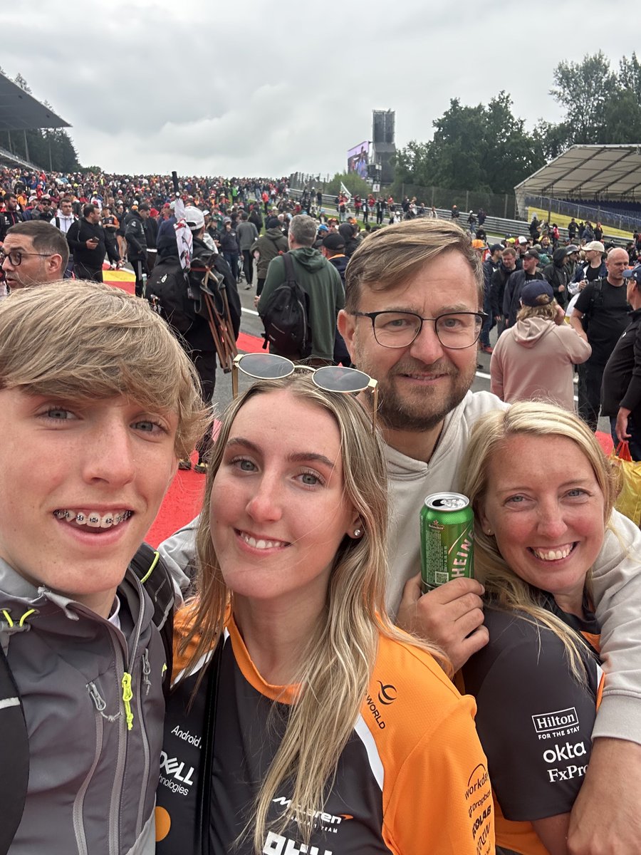 JontheManc's tweet image. This is my crew on the most famous corner in @F1 you are truly special @SpaGrandPrix