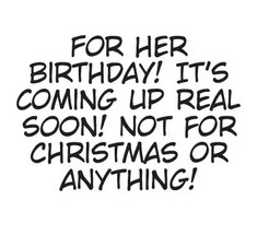its not like it's christmas or anything..!kyaa &gt;&lt;