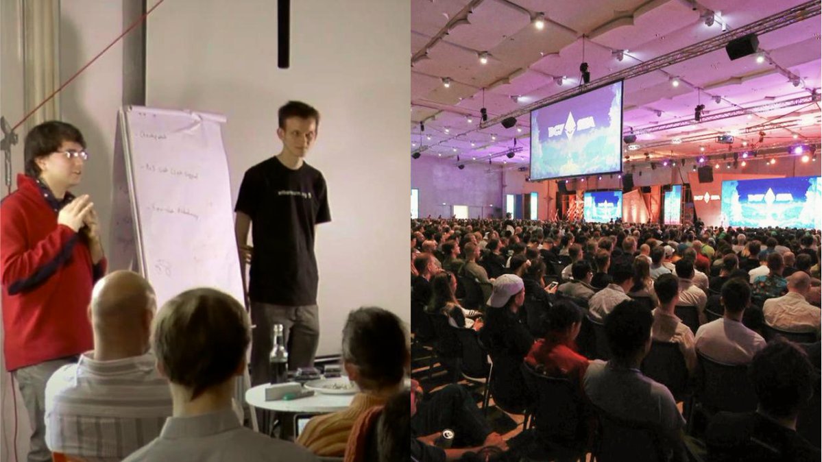 Devcon 0 - 50 attendees
Devcon 7 - 12,500 attendees