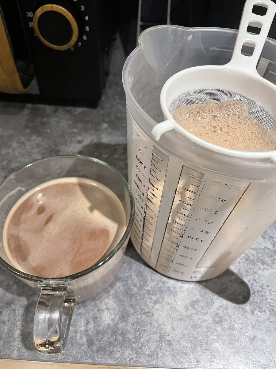 StanleyBorder's tweet image. Just sieving my hot chocolate, as you do, just to ensure there’s no glass in it (new bar) as you do @asda