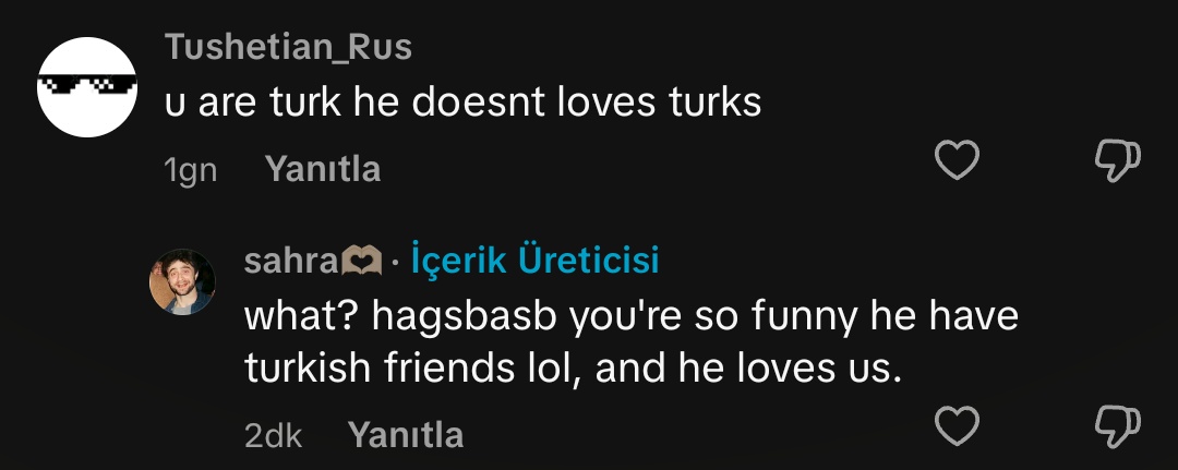 guys dan doesn't love me.. because.. because.. because i'm turk.. 😔😔😔😔😔