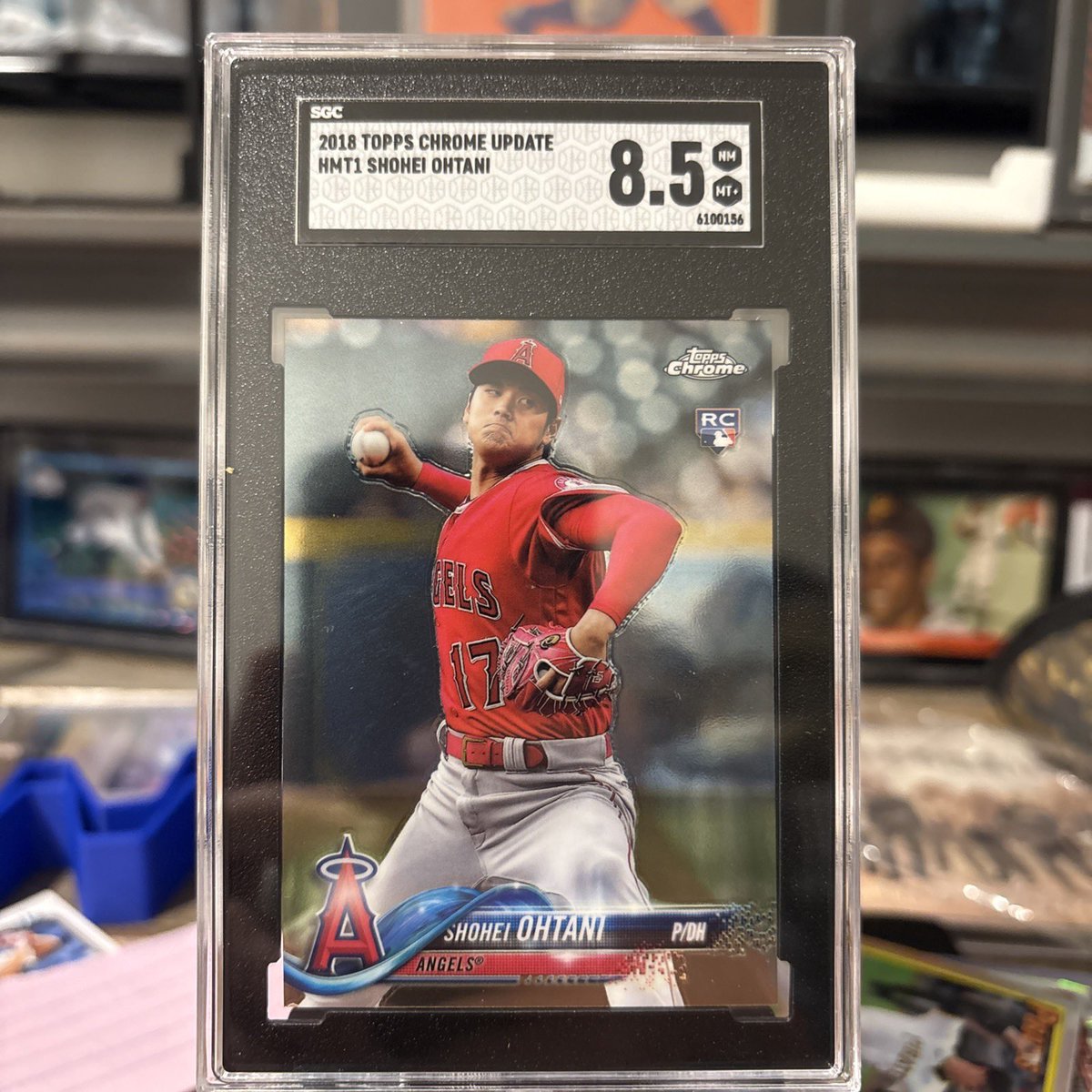 j_updegraff's tweet image. 2018 Topps Chrome Update Shohei Ohtani SGC 8.5 - $35 shipped @davisdugout @HeathElliott79