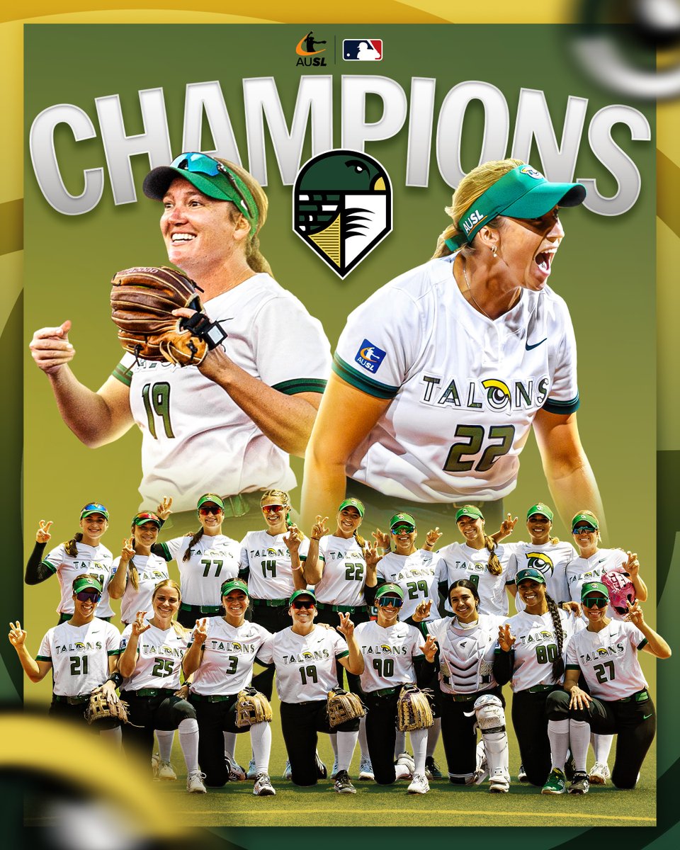 The <a href="/AUSL_Talons/">Talons | AUSL</a> are the FIRST-EVER AUSL Champions! 👑