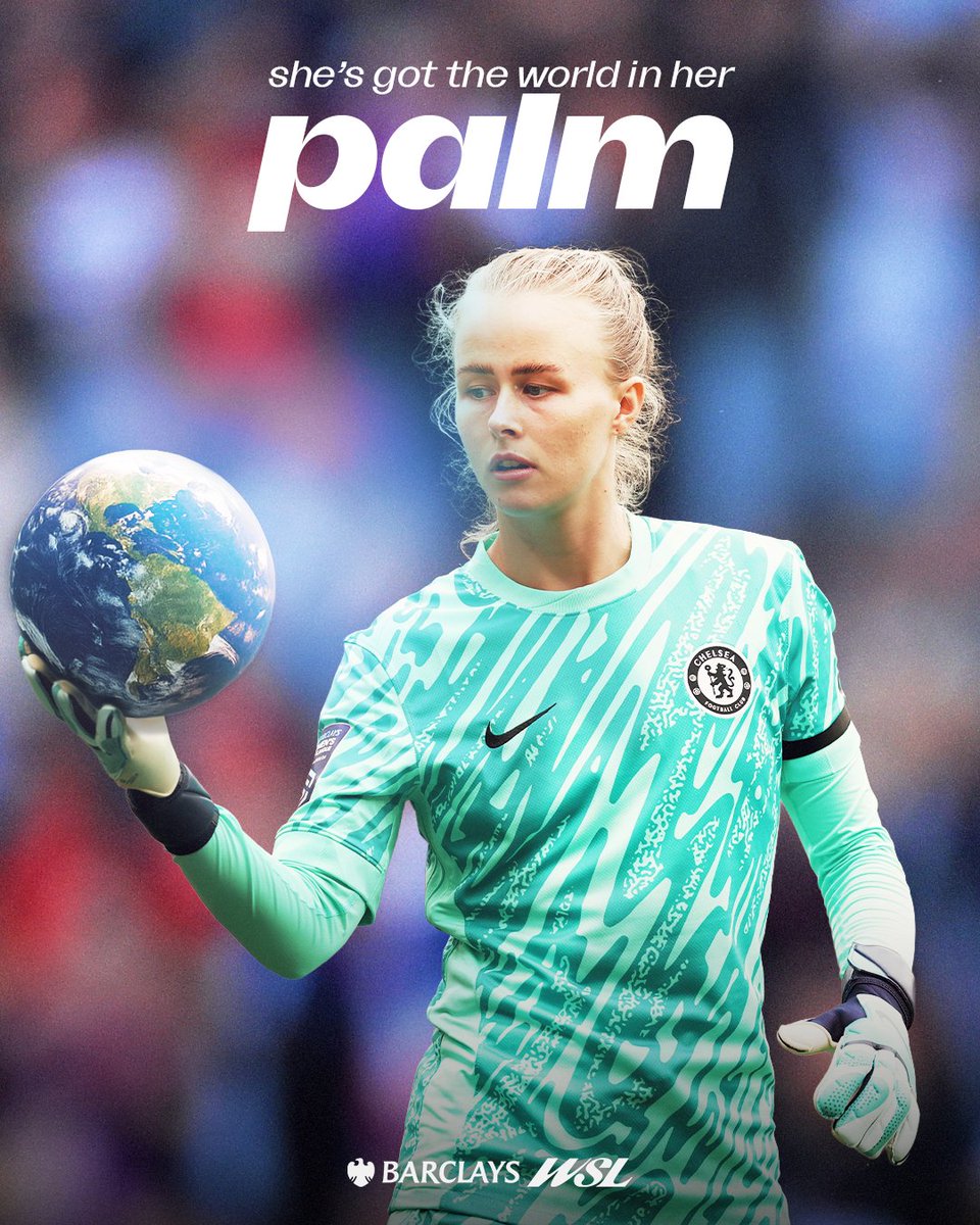 Barclays Women's Super League (@barclayswsl) on Twitter photo She's not just out of this world, Hannah Hampton has it in the palm of her hand 🌍
<a href="/ChelseaFCW/">(C)helsea FC Women 🏆🏆🏆</a> #BarclaysWSL She's not just out of this world, Hannah Hampton has it in the palm of her hand 🌍
<a href="/ChelseaFCW/">(C)helsea FC Women 🏆🏆🏆</a> #BarclaysWSL