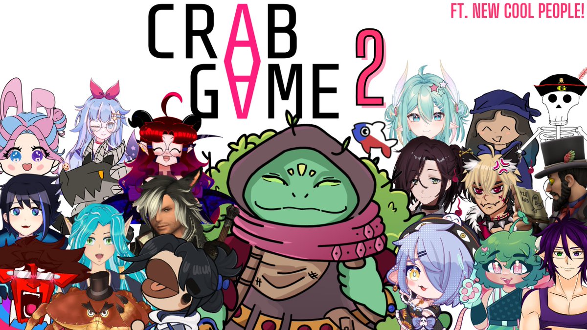 SEASON 2 OF VTUBER CRAB GAME IS HERE!

What's that? Even MORE Crabbing? MORE Betrayals? MORE Thanking our Moms?? That's right, we're back with a second round of Crab Game THIS WEEK! Tune in for faces new and old!

📅 August 2nd, 8PM EDT / 5PM PDT / 10AM AEST (3rd)