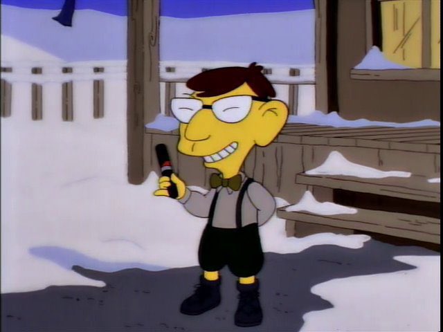 QuotesSimpsons1's tweet image. Oh, well. At least we still have his little brother, George.
Ba ba ba bum. Oh, the sun shines bright on my old Kentucky home. Ba ba ba bum.
Trust me. It'll be funny when I'm an old man.
#TheSimpsons