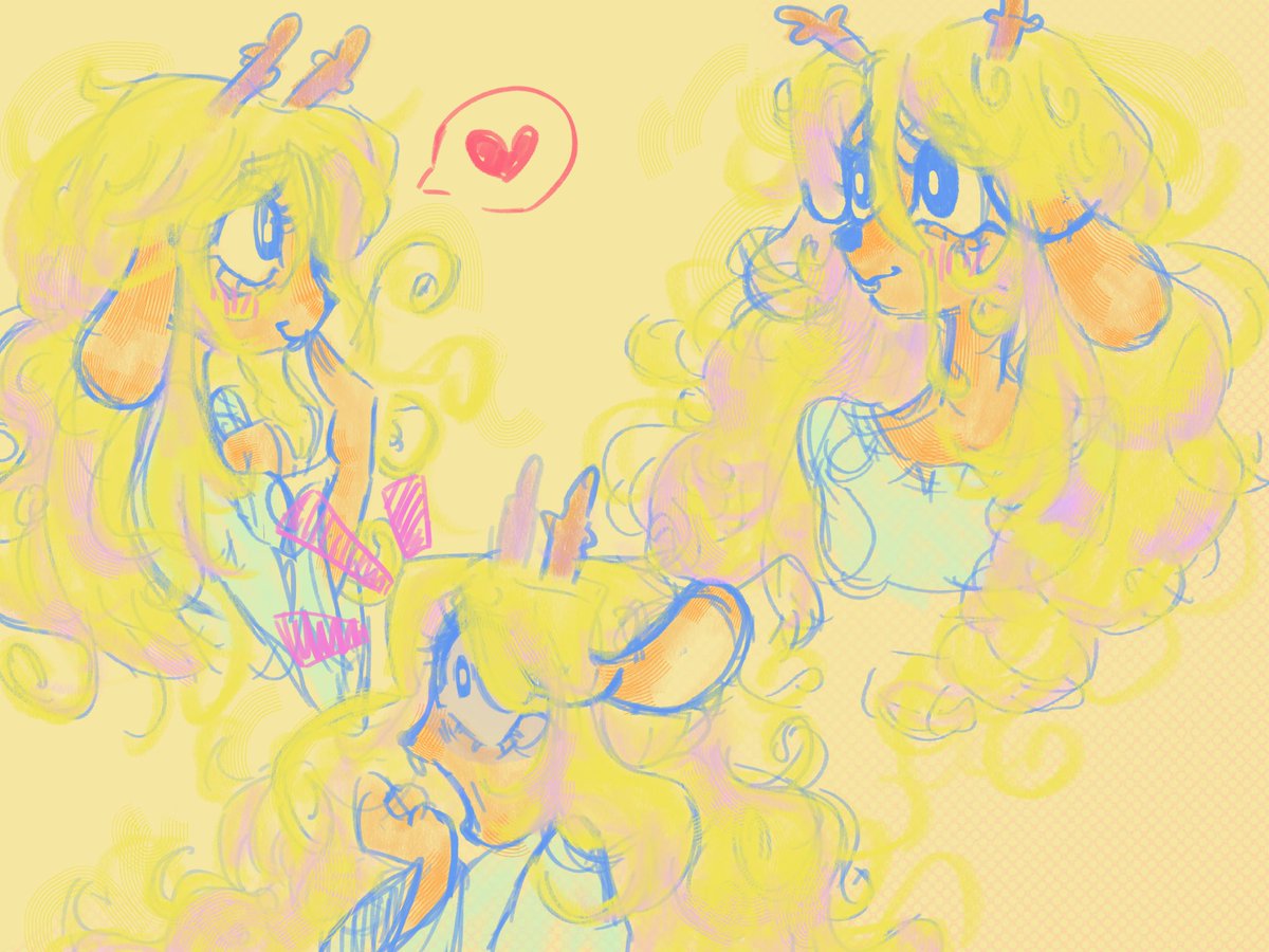 NOSNOSA1008's tweet image. Trying to figure out how to draw her #DELTARUNE #noelleholiday