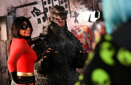 JapanToday's tweet image. Godzilla fans fete the monster as it turns 70: Godzilla has morphed over the years, but one constant is the devotion of its fans, who celebrated the Japanese monster's 70th anniversary at the pop culture convention Comic-Con.… japantoday.com/category/enter… #japannews #japantoday