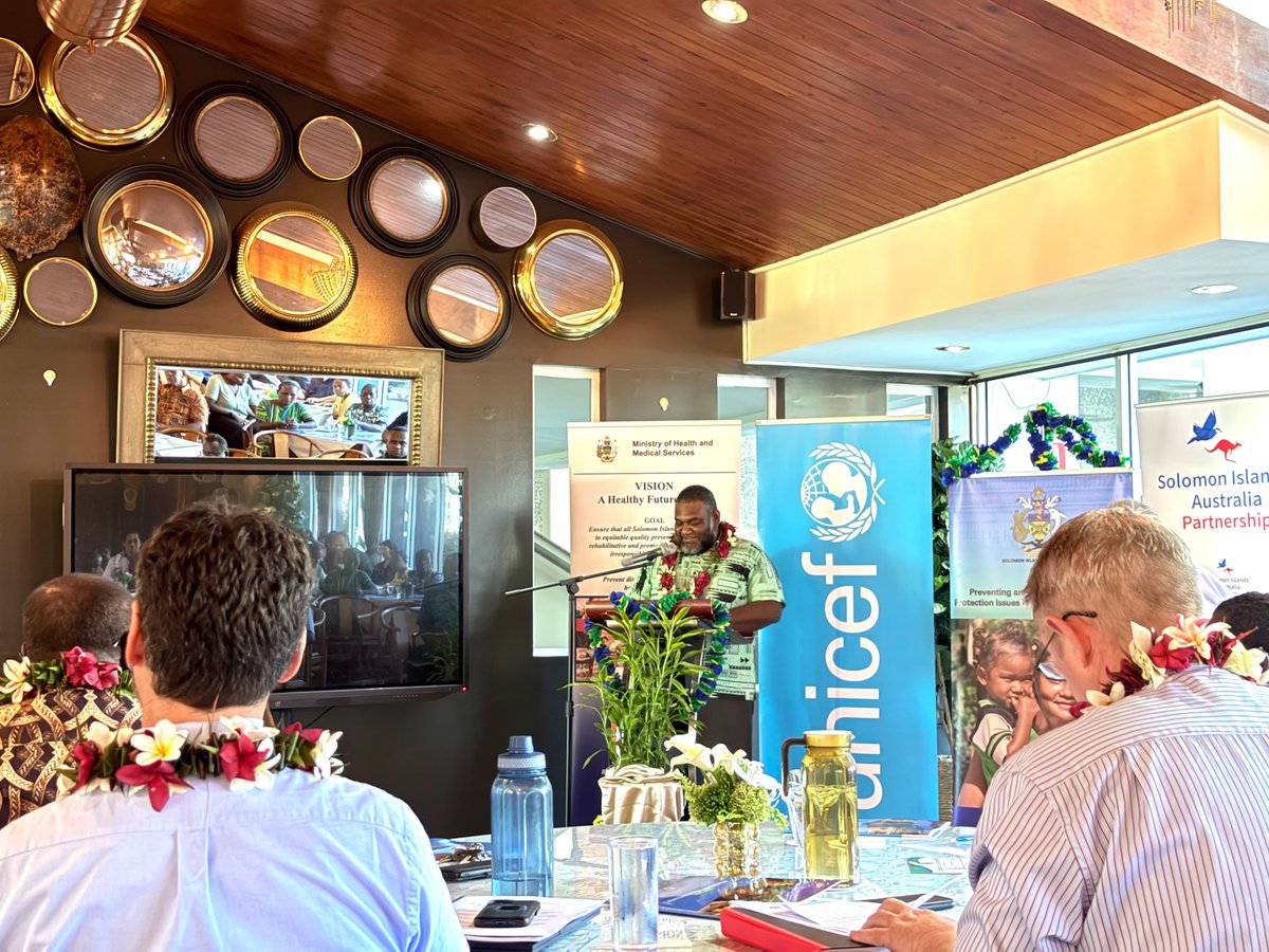 UNICEFPacific's tweet image. Every child has the right to grow up safe, supported, and protected 💙
@UNICEF, in partnership with the Ministry of Health & the Ministry of Women in the Solomon Islands 🇸🇧, is proud to support the launch of the Child and Family Welfare System Multi-Sectoral Implementation Plan.
