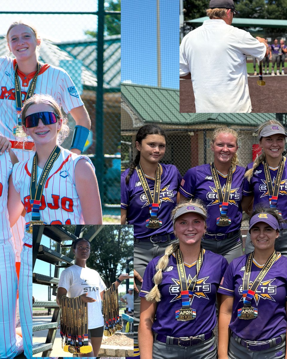 They came, they saw &amp; they WON #AtTheAFON🏅 here’s to our THIRD &amp; FOURTH PLACE 2025 Alliance Fastpitch Open Nationals finishers 🤩 stay tuned tomorrow … you know we got them shots of the final two 👀🤭

14U 3rd Place : TN Mojo Grip 
16U 3rd Place : TN Thunderbolts Premier 2027