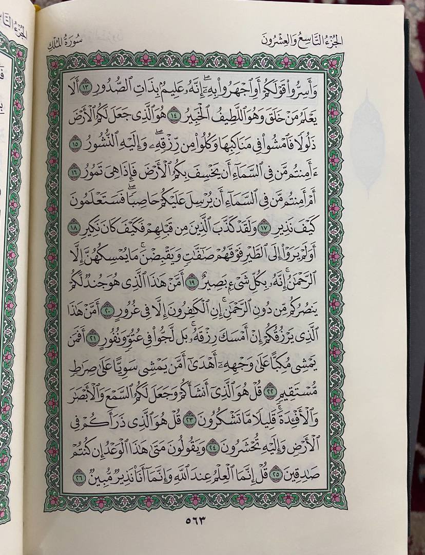 xii3tt's tweet image. « إن سورة من القرآن ثلاثون آية شفعت لرجل حتى غُفر له وهي: {تَبَارَكَ الَّذِي بِيَدِهِ الْمُلْكُ} »
قراءة سورة الملك قبل النوم تُنجيك بإذن الله من عذاب القبر