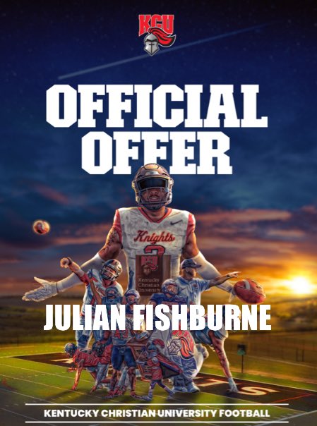 Julian Fishburne (@fishburnejulian) on Twitter photo Blessed to receive my 5th offer from Kentucky Christian. <a href="/TroyerNolan/">Coach T</a> <a href="/CoachScottHC/">Coach Joe Scott</a> <a href="/CoachScott_FB/">Coach Scott</a> <a href="/JBeverlyCoach/">Jonathan Beverly</a> <a href="/jbc4610/">Coach JoshCarmichael</a> <a href="/coachhalbrooks/">Stan Halbrooks III</a> <a href="/Coach_Lamp23/">Blair Lampkin Ed. S</a> <a href="/HiramFBRecruits/">Hiram FB Recruiting</a> <a href="/NwGaFootball/">NwGa Football</a> <a href="/RecruitGeorgia/">Recruit Georgia</a> Blessed to receive my 5th offer from Kentucky Christian. <a href="/TroyerNolan/">Coach T</a> <a href="/CoachScottHC/">Coach Joe Scott</a> <a href="/CoachScott_FB/">Coach Scott</a> <a href="/JBeverlyCoach/">Jonathan Beverly</a> <a href="/jbc4610/">Coach JoshCarmichael</a> <a href="/coachhalbrooks/">Stan Halbrooks III</a> <a href="/Coach_Lamp23/">Blair Lampkin Ed. S</a> <a href="/HiramFBRecruits/">Hiram FB Recruiting</a> <a href="/NwGaFootball/">NwGa Football</a> <a href="/RecruitGeorgia/">Recruit Georgia</a>