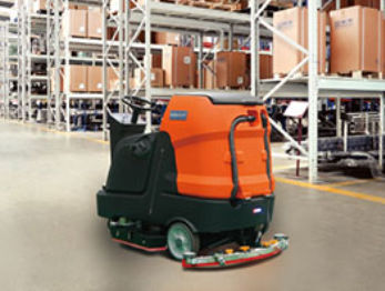 The Noblelift NR1060 can clean up to 74,160 sq ft per hour with a 45-inch scrub path. It runs for 5–6 hours on a full charge, making it ideal for large facilities like warehouses, malls, and airports. #Noblelift