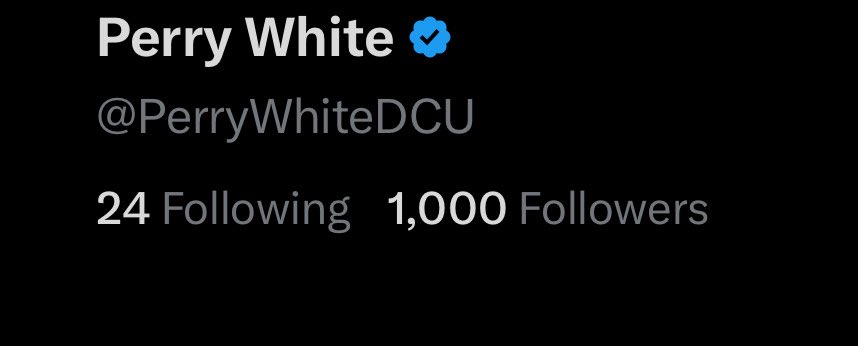 PerryWhiteDCU's tweet image. I don’t wanna jinx it already but thank you for 1k followers!!
Very thankful for everyone that has followed me so far!!