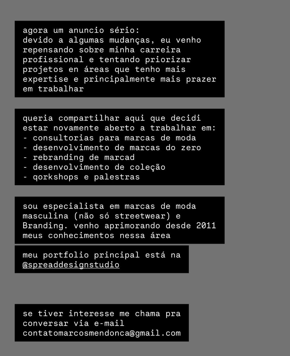 galera, um aviso sério sobre trabalho!