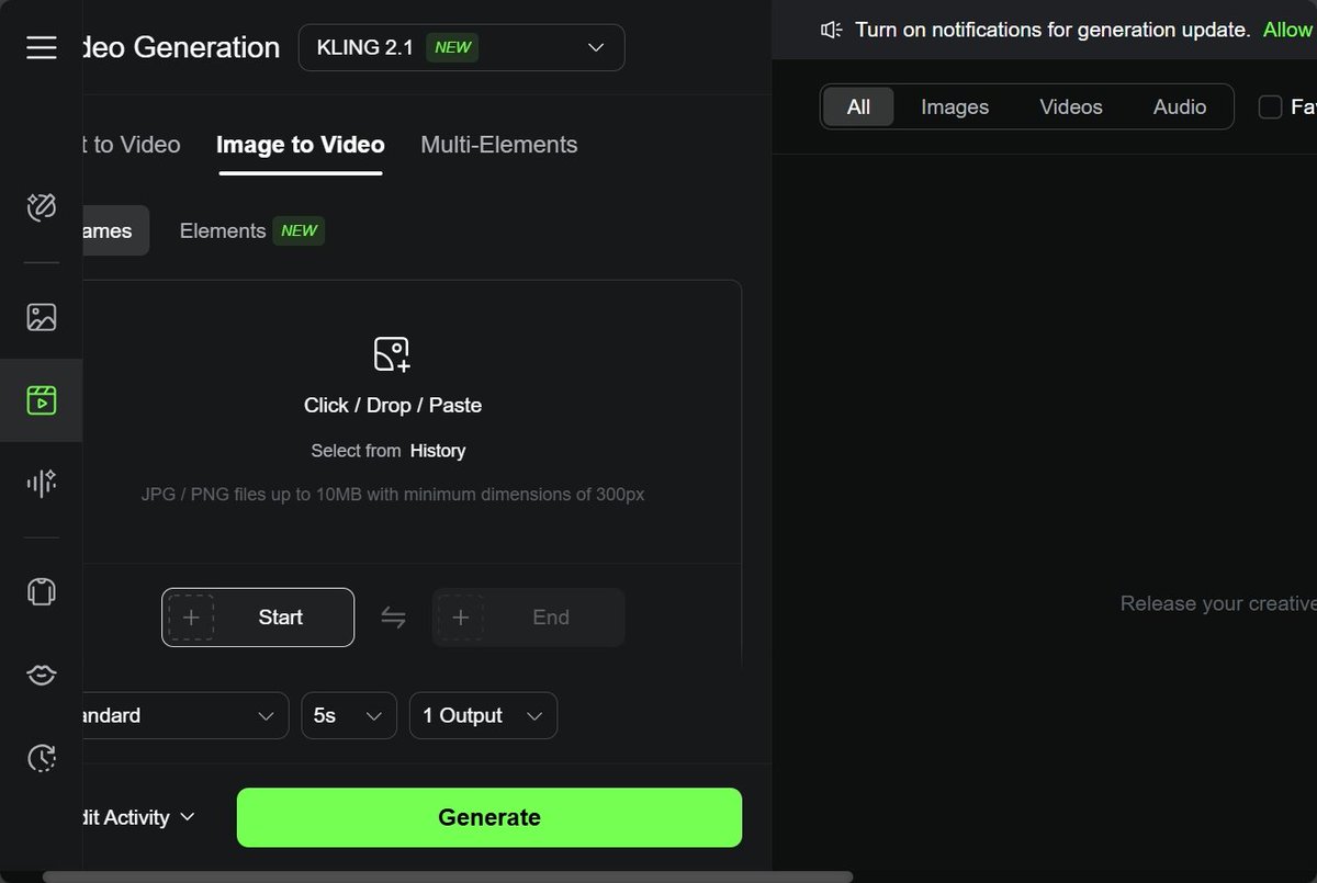 ChristInyene's tweet image. On image to video generation, I explored with Kling Ai, although the limitation I faced at first was that the Chinese version was available, but I accesed the English version later. @alx_africa 

#ALX_AiSK