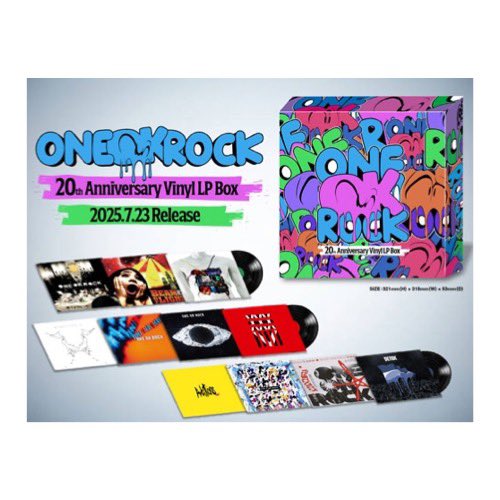 sound_channel's tweet image. 【在庫あり♬】
ONE OK ROCK / ONE OK ROCK 20TH ANNIVERSARY VINYL LP BOX -11LP-
今までリリースしたアルバムすべてを網羅した11枚組のLP BOXを初回生産限定で発売!
soundchannel.shop-pro.jp/?pid=186451026
┄┄┄┄┄┄┄
#レコード #買取 #盛岡 #山形 #東北
#岩手 #青森 #秋田 #宮城 #福島
┄┄┄┄┄┄┄