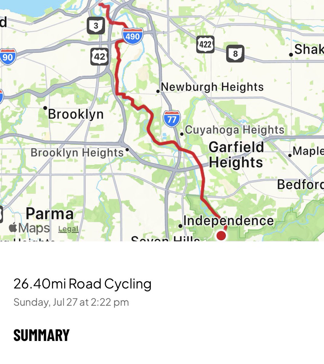 thebriansmith's tweet image. Independence Ohio to downtown CLE and back on the Bicycles because I need to get my pent up race car driving energy out. #goyankees