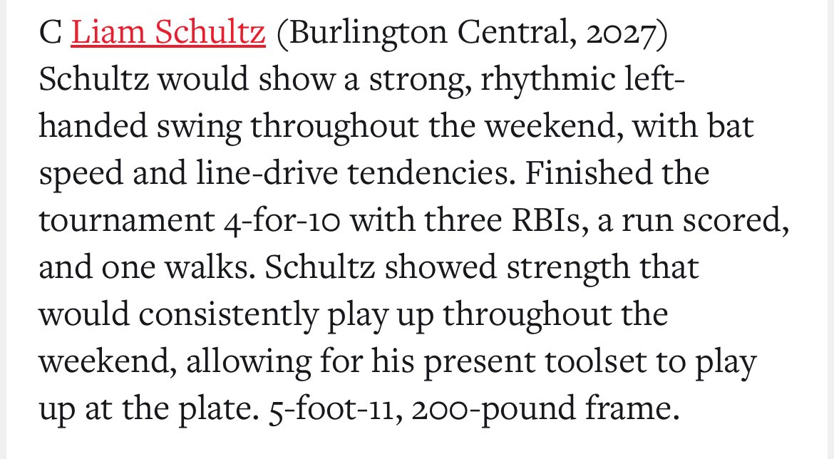 Liamschultz17's tweet image. Thank you @PrepBaseballIL  for the write up! @Rocket_Baseball @RaysIllinois