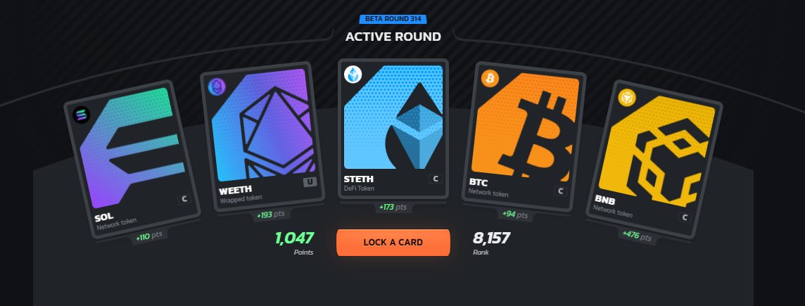 thunderxdxd's tweet image. On today's card on BULL-RUN is good so far!
$ETH momentum is still strong while $BNB break ATH that bring me some good points on it.
Alongside $BTC $SOL on good holding position.
Also selected the cards for next round as believe that we will see closing at high and tomorrow…