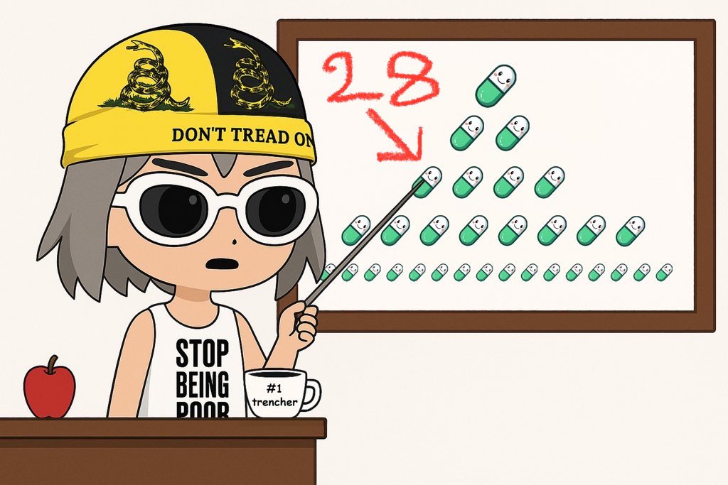 Adar_0x's tweet image. What if the pumpfun airdrop happens tomorrow - Monday the 28th ?
We’ve been counting the pills from left to right instead of doing it the Hebrew way ( from right to left ) 🤷♂️