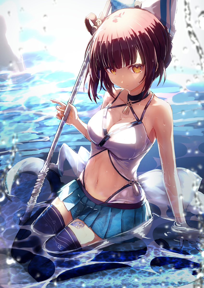 Bashamichi_H's tweet image. みんなおはよ!☀️
今日からまた1週間!🔥
今日も暑いので水着をお届け!
水分も塩分もとって
体温調節こまめにね🚰
#おはようVTuber