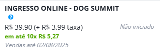DogSummitBrasil's tweet photo. E pra quem não consegue ir presencialmente:
👉 Vocês acham que um ingresso online ajudaria? #dogsummit $DOG https://t.co/htB1xnck5Y