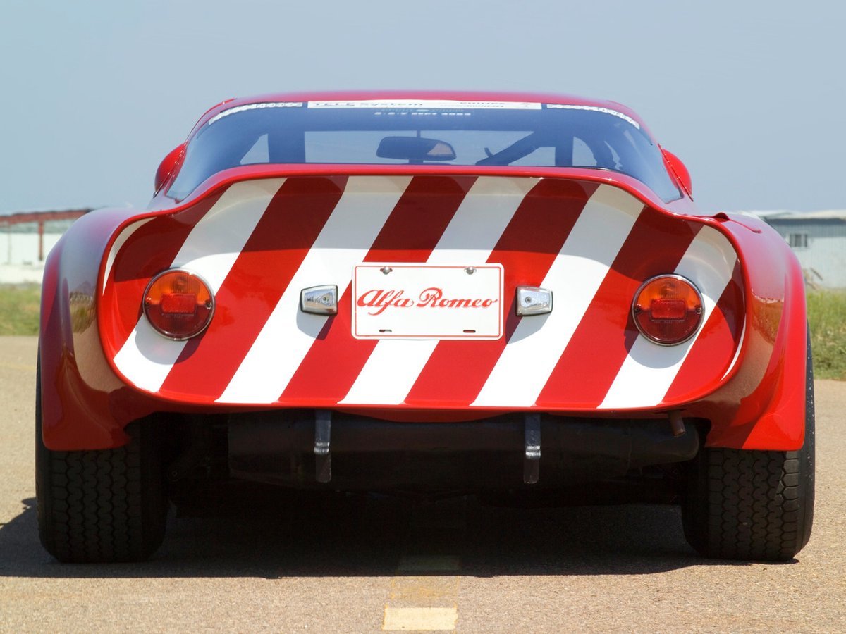 Retromania4ever's tweet image. 1965 Alfa Romeo Giulia TZ2 (Tubolare Zagato)
🟩⬜🟥 #Vintage