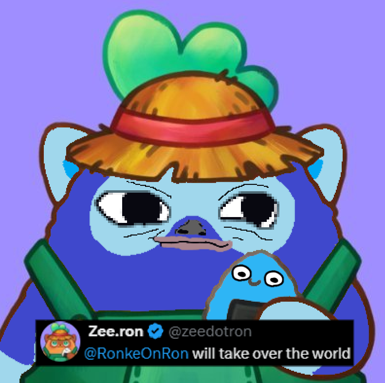 RonkeOnRon's tweet image. 🚨JUST IN🚨

BLUE MOKI @zeedotron BRINGS NEWS

$RONKE WILL TAKE OVER THE WORLD🚀