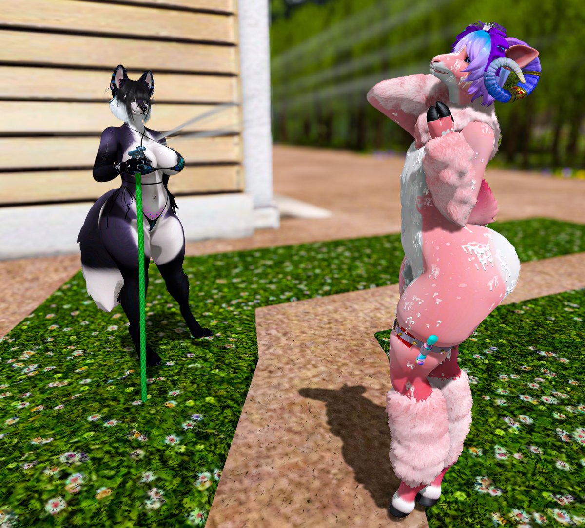 Good ol Binxy helping me clean up after another <a href="/ThatFancyHorse1/">The Golden Stallion 🟦</a> orgy. Had so much fun. Can't wait for the next one.

#Slfurries #SecondLife #Femboy #furries #SLFurry #NSFW #TGSOrgy #FriendsHelpingFriends