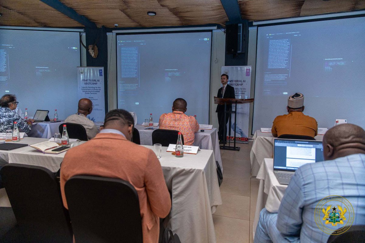 I participated in a 3-day Ministerial AI Bootcamp organized by the Ministry of Communications, Digital Technology &amp; Innovation with support from UNDP.

The training focused on integrating AI into public sector operations to improve service delivery. I look forward to applying