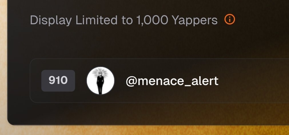 menace_alert's tweet image. Union Mad Yaps leaderboard update shows my mindshare dipping 😔 From testnet T-9 through V3 - this journey means everything.
But Union is for EVERYONE and I believe our collective efforts will blossom into rewards where we ALL smile at the finish line.
Zkgm