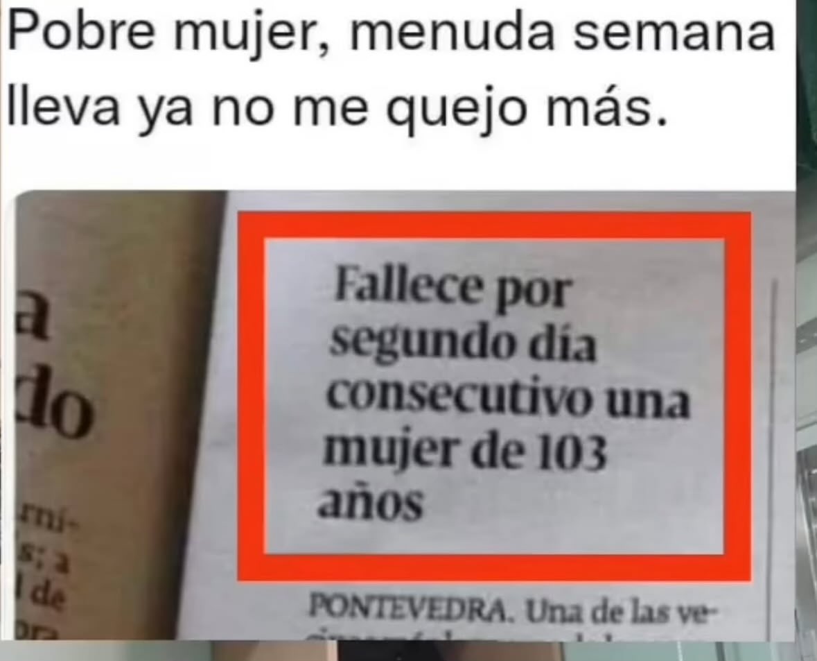Y ustedes que por menos andan gimoteando.