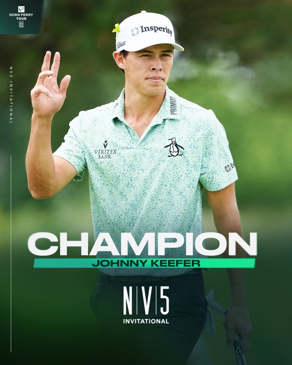 A second win and a <a href="/PGATOUR/">PGA TOUR</a> card!

Johnny Keefer takes another 🏆 at the <a href="/NV5Invite/">NV5 Invitational</a>, and is now #TOURBound