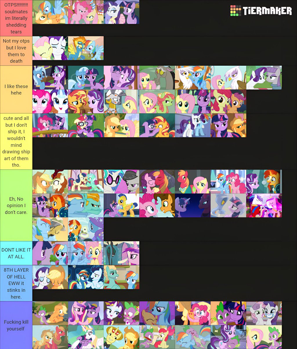zjojf's tweet image. My ship tier list cuz why not
