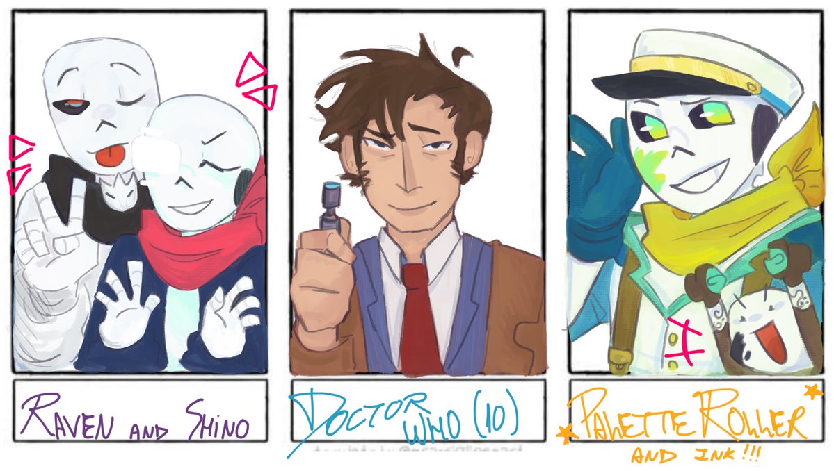 chantteo's tweet image. Result of this challenge!
I asked on my other networks and forgot to ask here (sorry)
#fanart #paletteroller #ravensans #shinohana #ninjago #deltarune #suselle #doctorwho #artchallenge #digitalart
