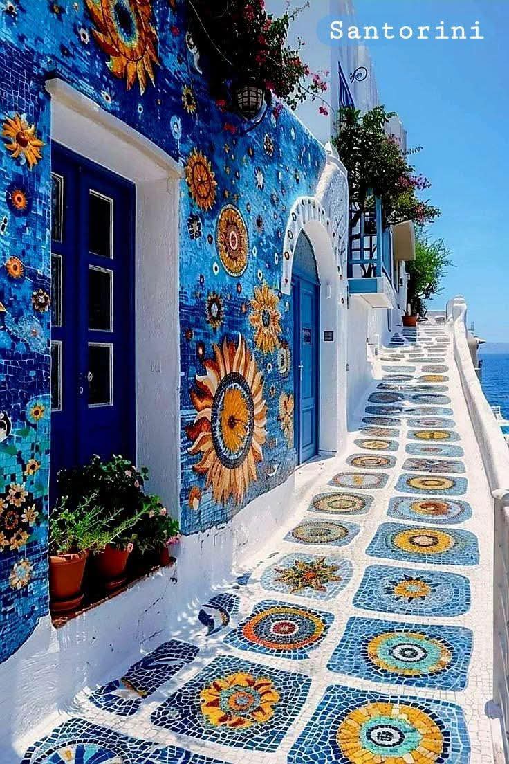 Looks Like It Came Straight from an Artist’s Brush, Santorini, Greece