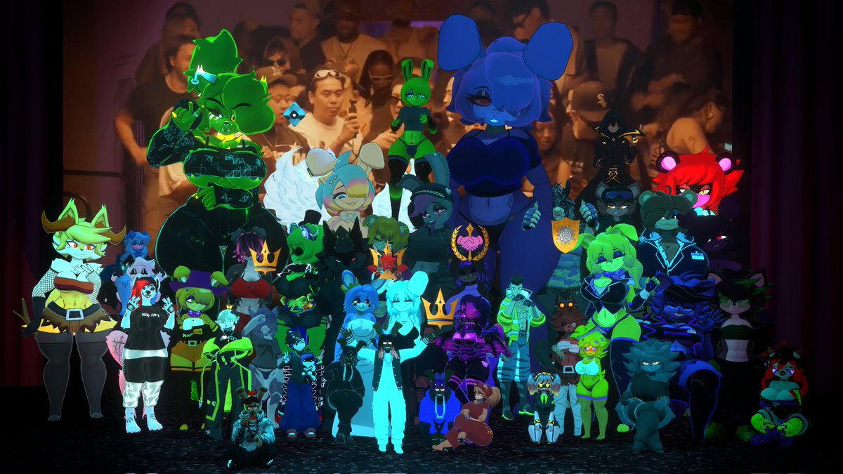 Had a blast at the Black Flower Birthday Bash yesterday! Huge love to everyone who pulled up and made it unforgettable. 🎂 🥳 
#VRChat #BlackFlower #BirthdayBash #FNClub