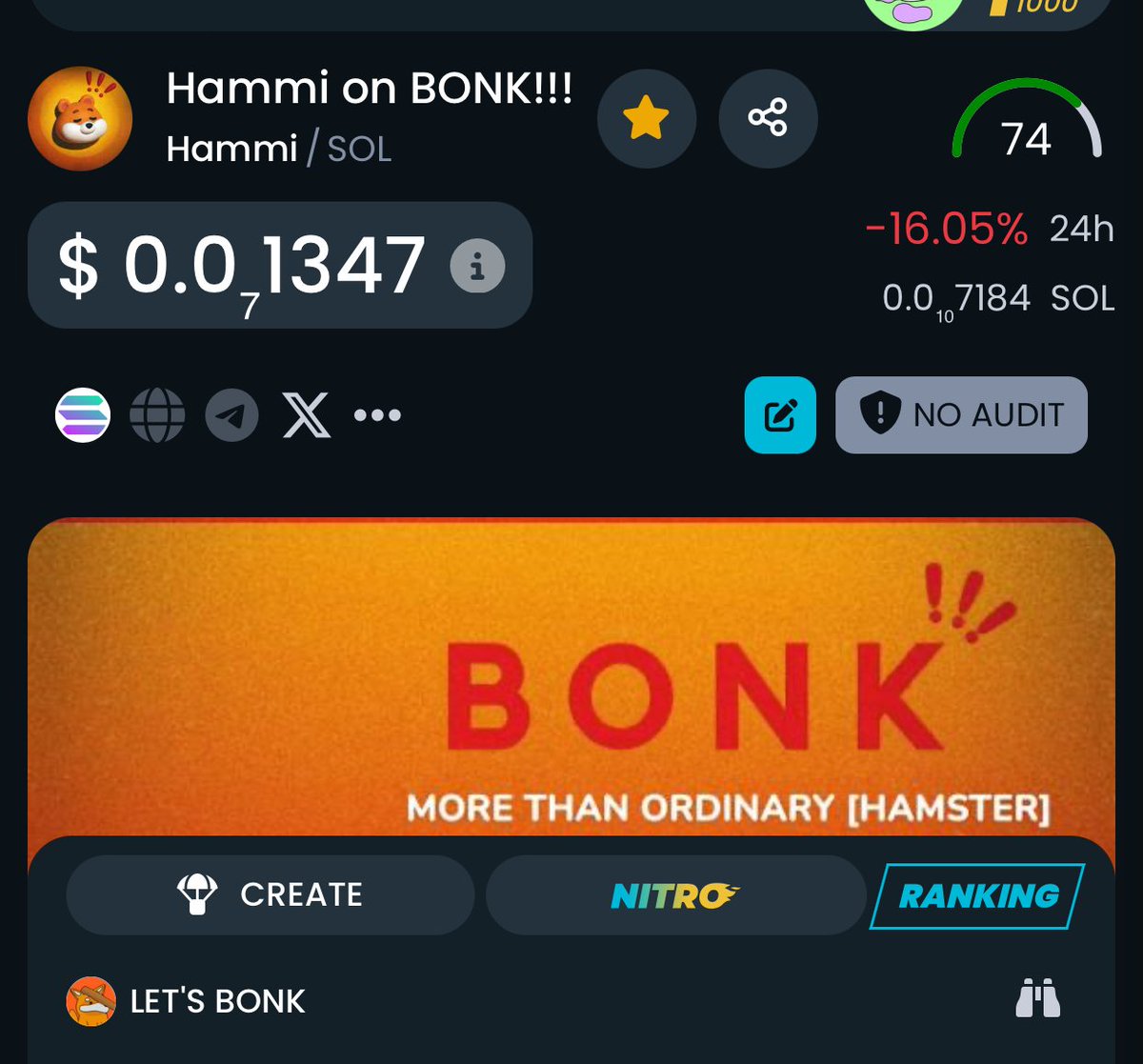 $Hammi is LIVE and rocking it on DexScreener AND Dextools! 🚀 Get ready to go absolutely BONKERS with this one!!! 🎉