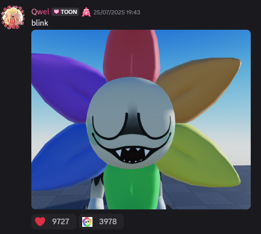 kimafuma's tweet image. blink