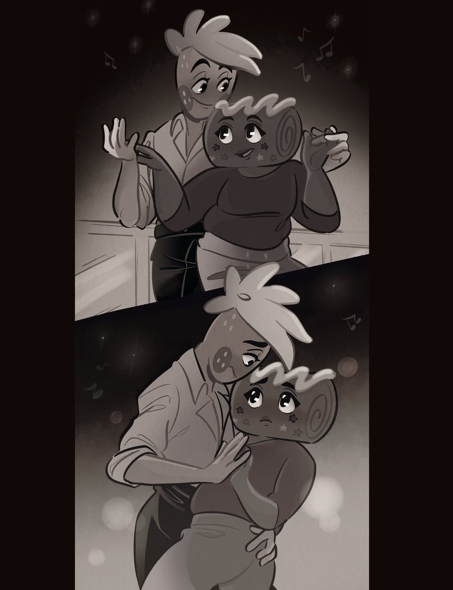 jeio_momo's tweet image. Some more art for the “Valet” AU 
[insert jazz music here] 💃

#fruitcake #dandysworld #Sprout #Cosmo